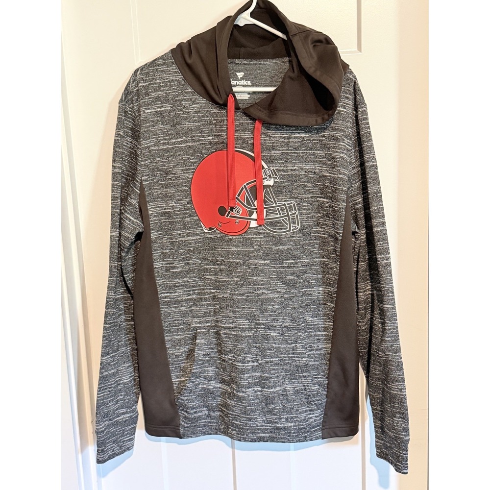 Fanatics Cleveland Browns Charcoal Chiller Hoodie - Men's Large Great condition
